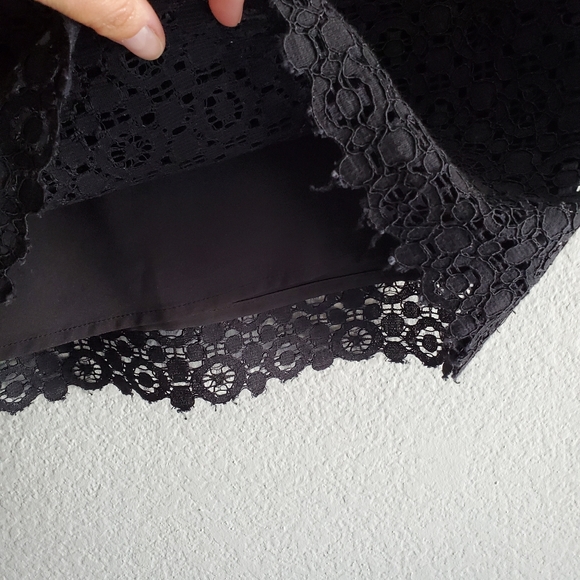 Forever 21 Black Eyelet Skirt - Picture 3 of 5